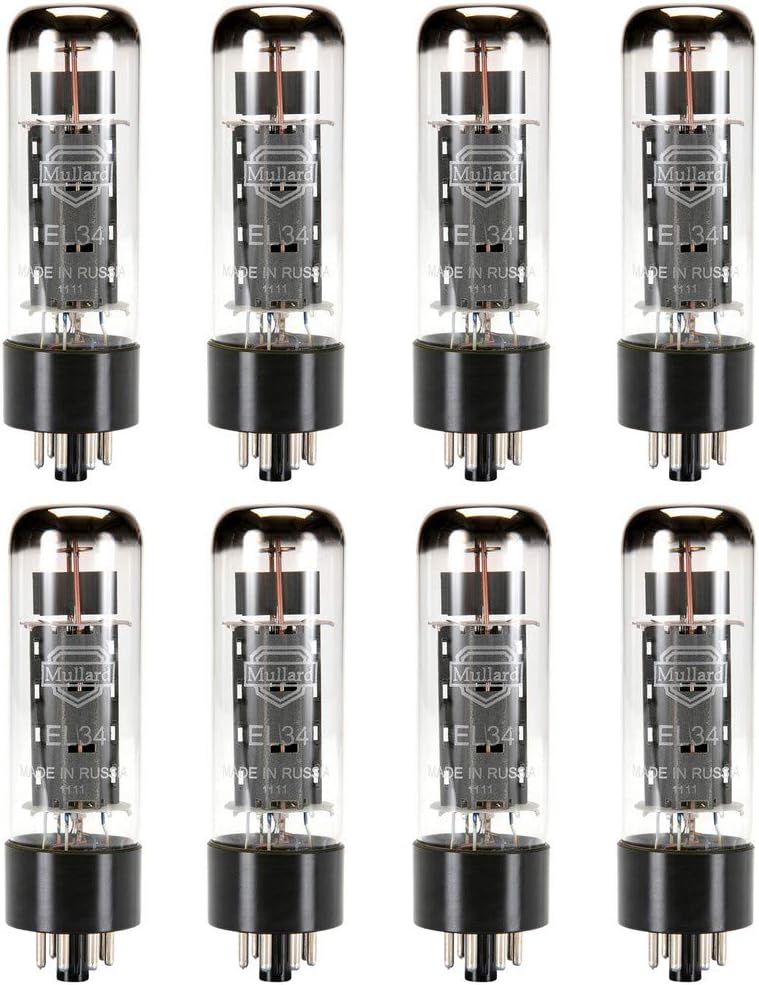 Brand New Current Matched Octet (8) Reissue Mullard EL34 6CA7 Vacuum Tubes
