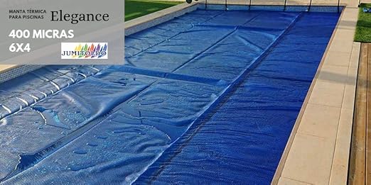 Jumitoldo Manta térmica para Piscinas 400 micras Color Plata ...