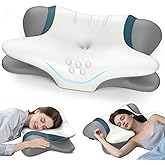 Cervical Neck Pillow for Pain Relief - Ergonomic Side Sleeper for Sleeping, Cooling Memory Foam Pillows for Neck Support, Contour Orthopedic Bed Pillow for Back Stomach Sleepers