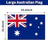 Jc.upin 3x5 Ft Australian Flag, UV Fade Resistant Party Decoration view 2