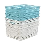 EudokkyNA 6-pack Plastic Weave Storage