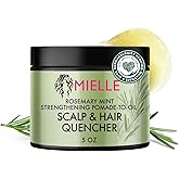 Mielle Organics Rosemary & Mint Hair Pomade for Women & Men - Conditioning Natural Hair Moisturizer to Quench the Scalp, Lock