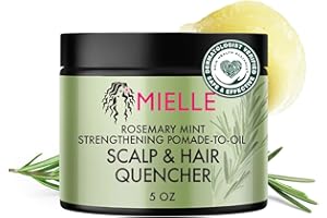Mielle Organics Rosemary & Mint Hair Pomade for Women & Men - Conditioning Natural Hair Moisturizer to Quench the Scalp, Lock in Wave Patterns, Add Shine & Help Protect Against Dryness (5 oz)