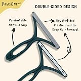 PawsOnly Pet Hair Remover Double Sided Plastic Brush Green view 3