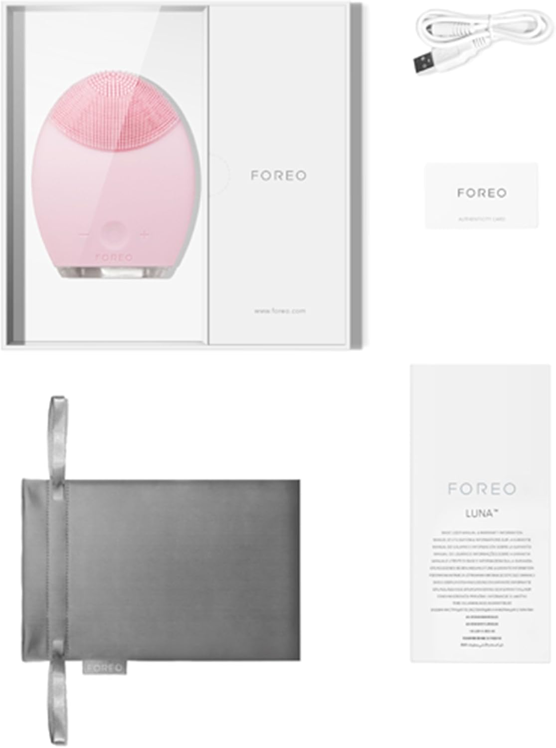 FOREO LUNA Face Exfoliator Brush and Silicone Cleansing Device for Combination Skin, with 2 Year Warranty & 10 Year Quality Guarantee - Image 5