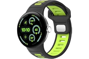 Miimall Compatible for Google Pixel Watch 4 Band,Sport Breathable Silicone Replacement Strap for Pixel Watch 4 45mm/ Pixel Wa
