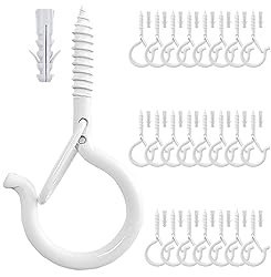 Etoolia 24 Pcs Q Hanger Hooks with Safety