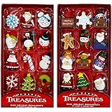 Kurt Adler Petite Treasures 12-Piece Miniature Ornaments Set, 2 Pack