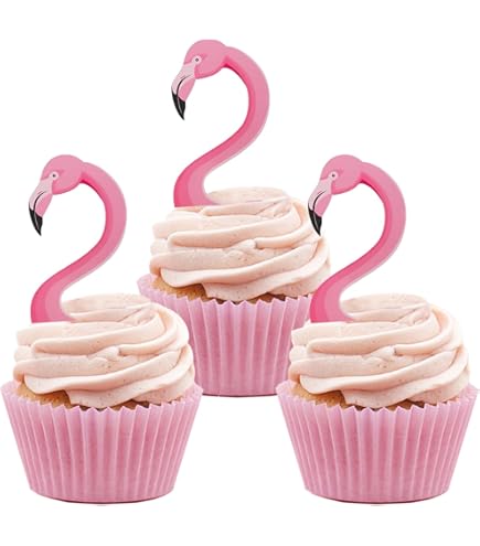Pailles En Papier Flamants Roses - Lot De 24 - Déco Fête Tropicale, Anniversaire, Cocktail