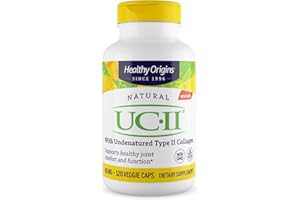 Healthy Origins UC-II 40 mg (Undenatured Type II Collagen, Non-GMO, Gluten Free, Joint Support), 120 Veggie Caps