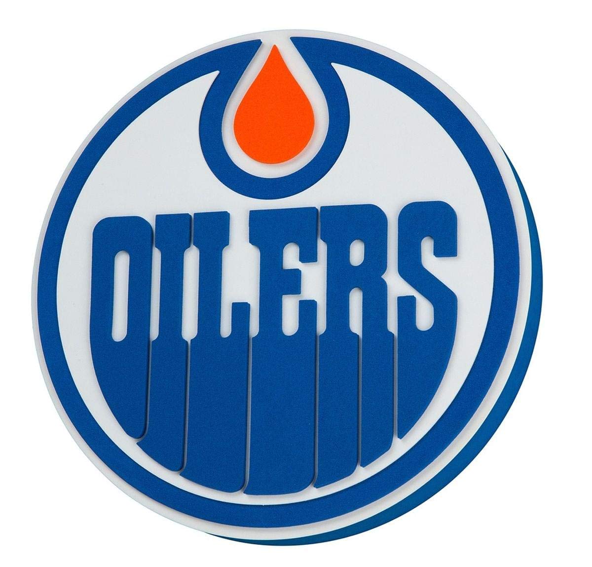 Foam Fanatics NFL Edmonton Oilers 3D Foam Wall Sign, One Size, Black