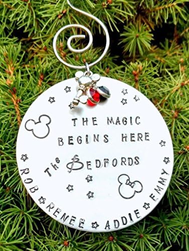 Personalized Disney Family Name Christmas Ornament