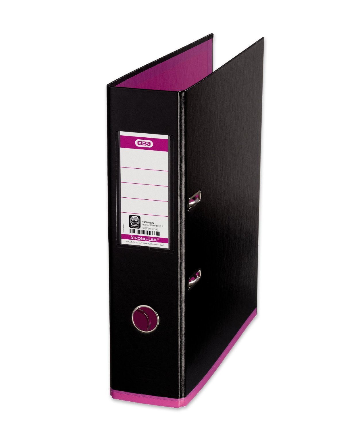 Elba MyColour A4 Lever Arch File - Black & Pink,100081035