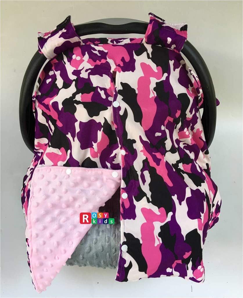 Rosy Kids Infant Carseat Canopy Cover 1pc Wind Proof Baby Car Seat Cover, Sunshade Cover, Boys and Girls, Fits Any Baby Car Seat, Color07NR02
