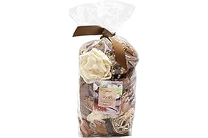 Jodhpuri Natural Vanilla Bean Potpourri – Scented Mix of Fragrance Botanicals for Your Bathroom, Living Room, and Office – Includes Rich Cream, Butter, and Cocoa Bean – White Vanilla Bean - 12 oz.