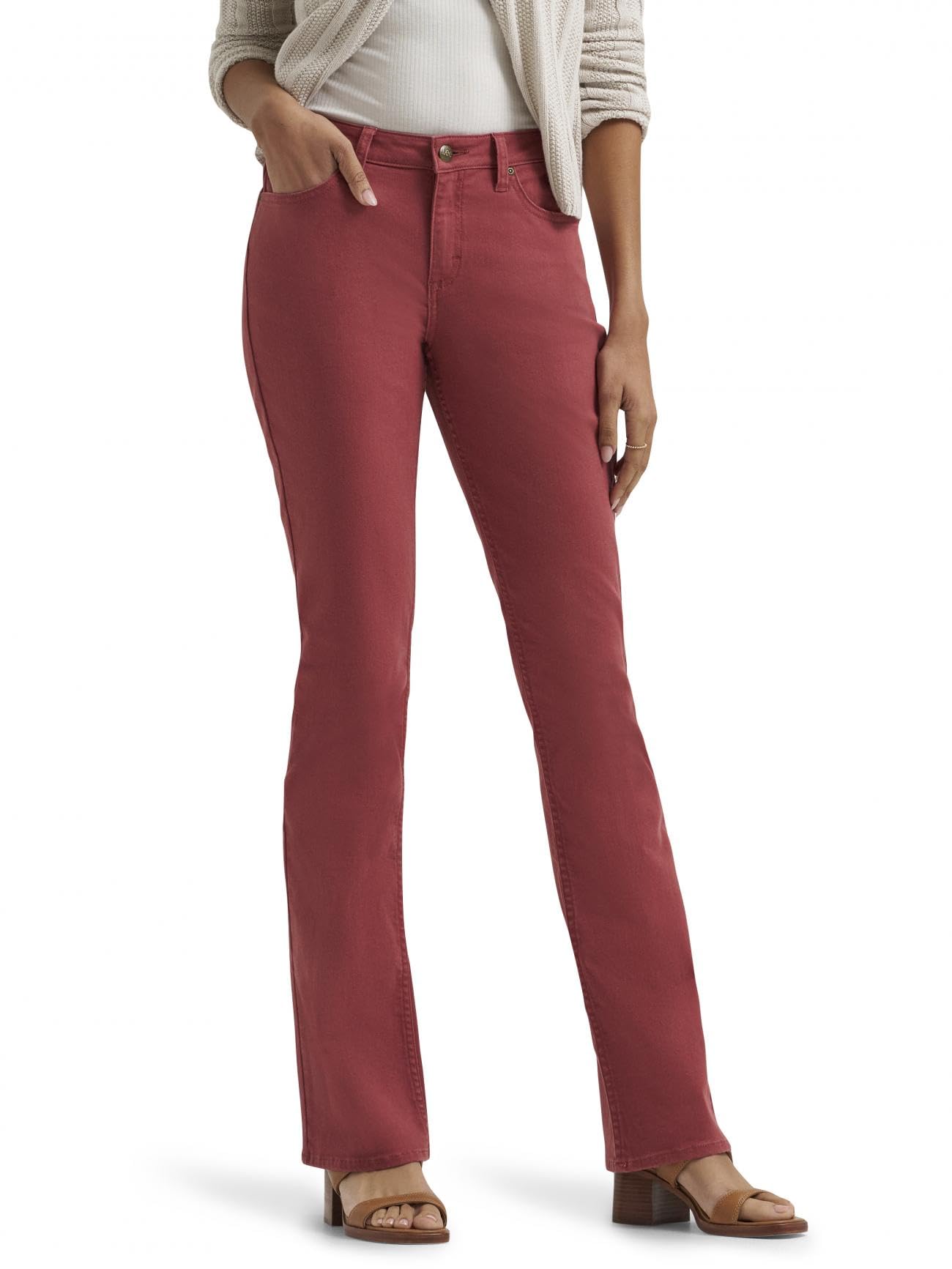 Lee Women’s Legendary Mid Rise Bootcut Jean, Washed Punch, 8 Short