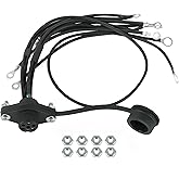 39886 Winch Remote Control Female Socket Wiring Connector Harness Kit | For Badland 5000 12000 5-Wire Winches, 12V DC