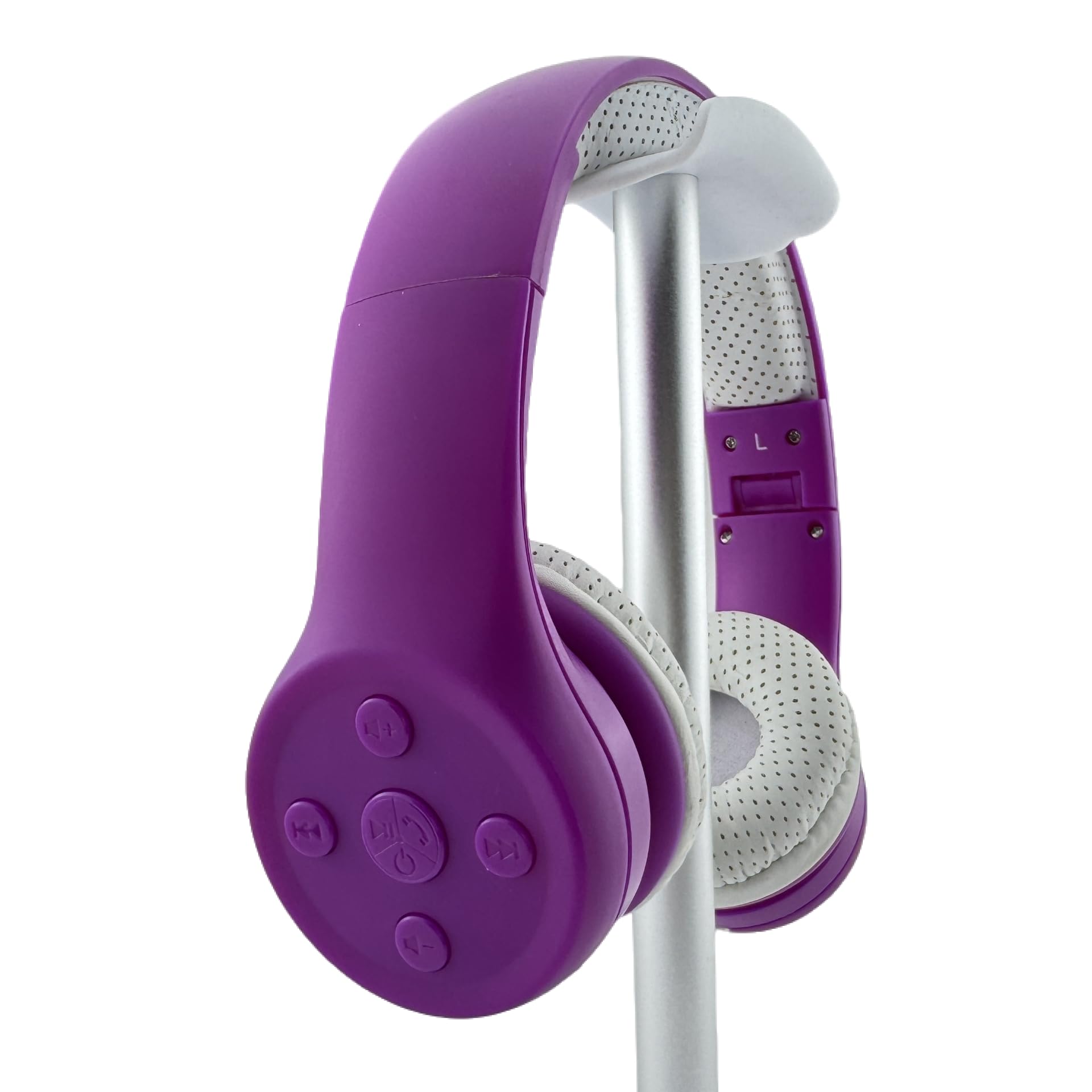 YUSONIC Kids Wireless Headphones Bluetooth, Wireless Headphone for Toddler Baby with Sharing Port, Kids Headphones with Mic for Boys Girls. (E1 Purple)