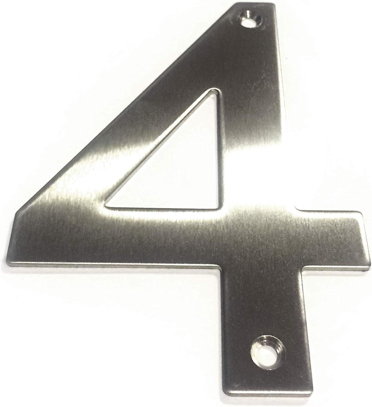 Brushed Stainless Steel House Numbers Screw on All Numbers 10cm Tall
