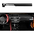 JSWAN Real Carbon Fiber Center Console Dashboard Trim Cover Fit For Toyota Supra GR A90 MK5 (2019-2025) Dash Panel Trim Cover Interior Trim Accessories (Gloss black)