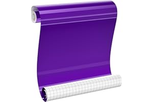 IROHTV Glossy Purple Permanent Vinyl for Cricut, Purple Adhesive Vinyl Roll 12" x 10 FT, Removable Purple Vinyl Permanent for Smooth Surface, Cards Mugs Stickers Indoor and Outdoor Use