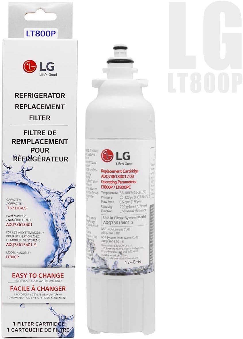 LG LT800P Refrigerator Water Filter, Replacement for LG