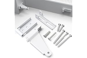 YULEIMY Reinforced Storm Door Closer Bracket, Security Door Shock Bracket Kit, Repair Jamb Bracket Compatible with Andersen/Emco/Larson/Pella/40201 Door Repair Kit, Screen Door Closer Replacement Parts, White