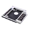 Universal 9.5mm SATA Hard Drive Caddy – 2.5in HDD/SSD, Optical Bay Adapter, Silver