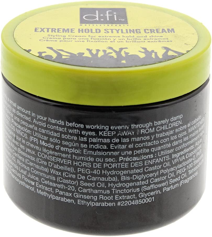 Revlon Professional d:fi Extreme Hold Styling Hair Cream 150g Max Control Shine