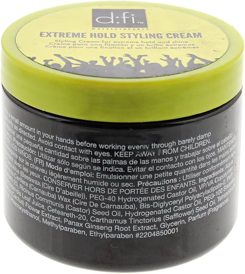 Revlon Professional d:fi Extreme Hold Styling Hair Cream 150g Max Control Shine