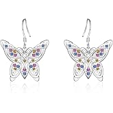 Celtic Animal Earrings for Women - Sterling Silver Hypoallergenic Horse/Dragon/Cow/Goat/Dragonfly/Butterfly Dangle Earrings Animal Jewelry Gifts Birthday Christmas Gifts for Women