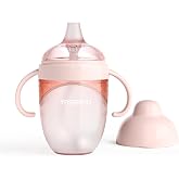 YOUKEBEI Silicone Learner Cup, Spill-Proof Straw Cup, Soft Silicone Spout Sippy Cup Training Cup with Weighted Straw，,BPA-Free, 6m+, 8 oz（240ml）, 1 Pack