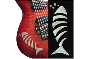 Inlaystickers Fish Bone Guitar Bass Inlay Sticker/Decal (B-301FB-WT)