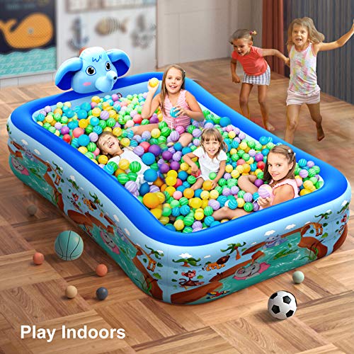 Hamdol Inflatable Swimming Pool with Sprinkler, Kiddie Pool 99\