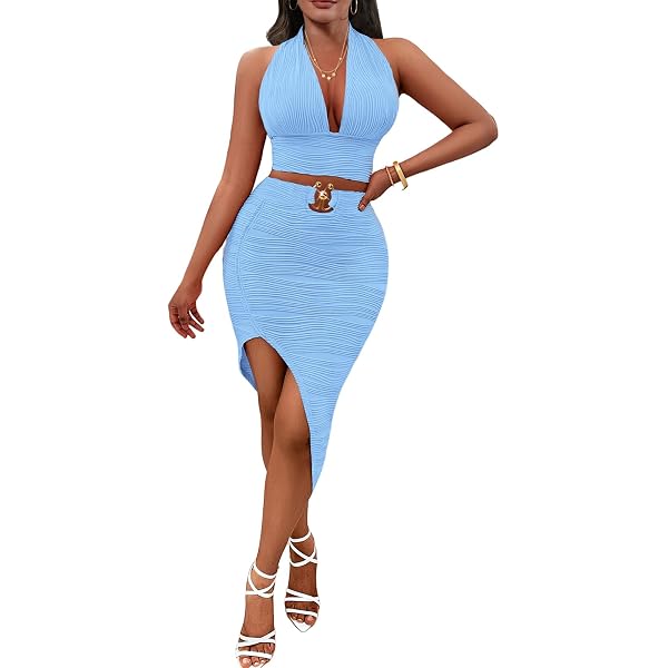 two piece night out dress Amazon.com: Womens 2 Piece Outfits Sexy Club Outwear Night Out Crop Top and  Bodycon Skirt Set Dresses Small 6903 Lemen Yellow Pink S : Clothing, Shoes  & Jewelry