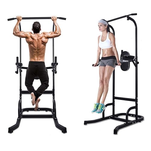 ONETWOFIT Multi-Function Power Tower Adjustable Height Home