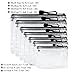 APLANET 14pcs Black Zipper Pouch Zipper File Bags Organizer Folder Mesh File Folders Travel Pouches in 7 Sizes