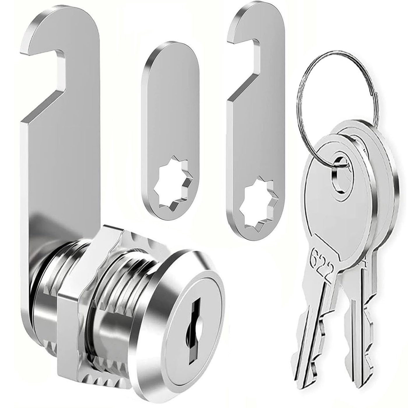 ZiYuya 20mm Mailbox Lock with Key Different, Lock for RV Storage Cabinet Cam Letterbox Drawer Dresser Cupboard Door Postbox Furniture Door Locker Locks