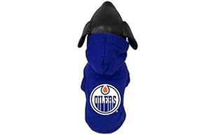 All Star Dogs NHL Unisex NHL Edmonton Oilers Polar Fleece Hooded Dog Sweatshirt