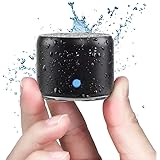 EWA A106 Mini Bluetooth Speaker with Travel Case, Bass Radiator Enhanced Bass, IPX6 Waterproof, Bluetooth V5.0, for Outdoor, 