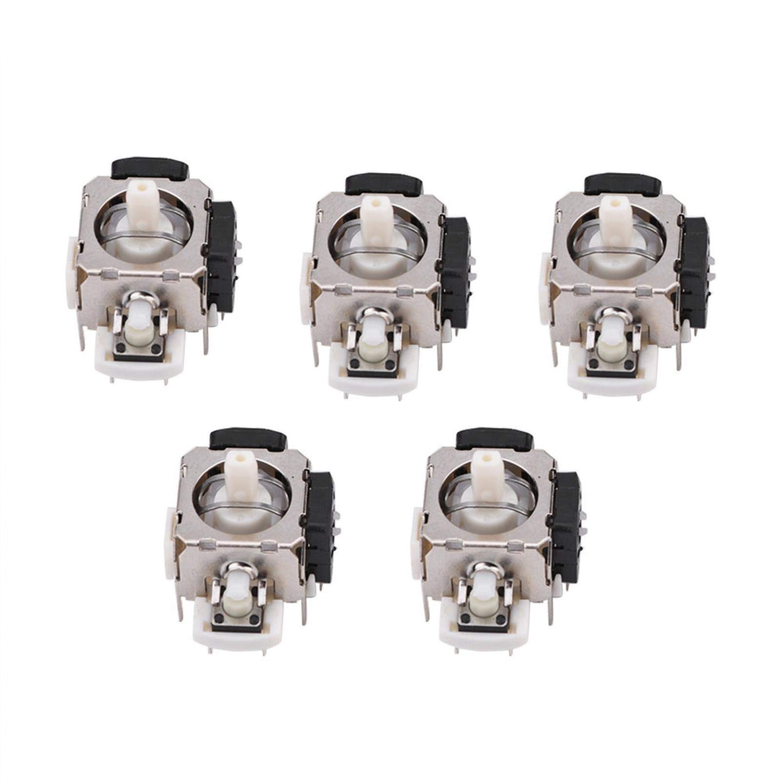 View 1 of 125 5-Pack Joystick Replacement, 3D Analog Joysticks, Thumbstick Sensor Rocker Axis Module Replacement Part for 360 Controller, Plug and Play