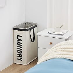 Slim Laundry Hamper with Removable Inner Bag and
