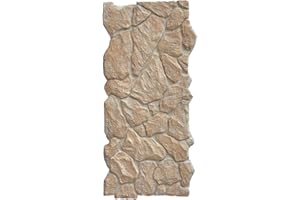 Lumizone High-Density Polyurethane Faux Stone Siding Panels for Interior Exterior Decor Covering Rock Panel PU Chaos Stone NO.1 (1, A-1, 47.24"×22.04")