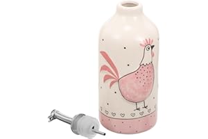 BESPORTBLE Easter Embossed Oil Dispenser Bottle with Spout, 250ml Olive Oil and Vinegar Cruet for Kitchen