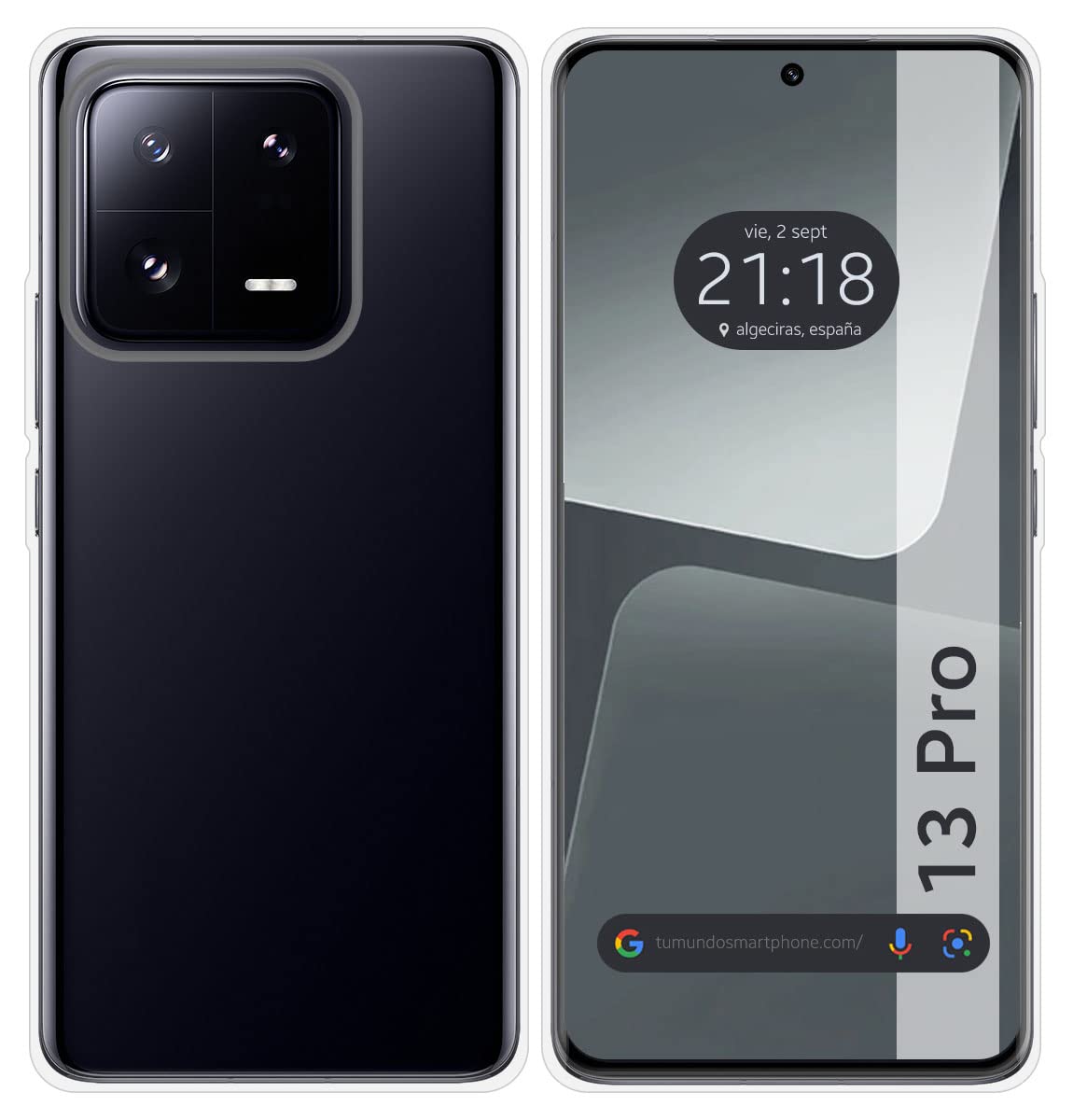 Tumundosmartphone Silicone Gel TPU Transparent Case for Xiaomi 13 Pro 5G