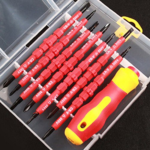 Hand Tools Wuxi Chuannan Insulated Screwdriver Set,7 in 1 Detachable