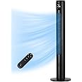 Uthfy 46" Tower Fan With Remote, 28ft/s Fan for Bedroom with 24 H Timer, 120° Oscillating Fan with 3 Speeds, 3 Modes, Portable Standing Bladeless Fans that Blow Cold Air for Room Home Office