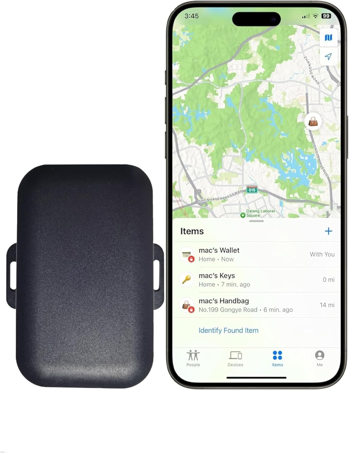 Photo 1 of 10 or 1 Year Long Life Battery GPS Tracker, find car in parking lot, no Subscription for Vehicles car ebike Truck Luggage School Bag Asset(10 year, android)