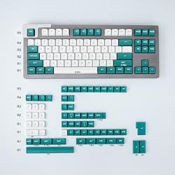 Mintcaps Dark Green White Keycaps Set 150 Keys MSA