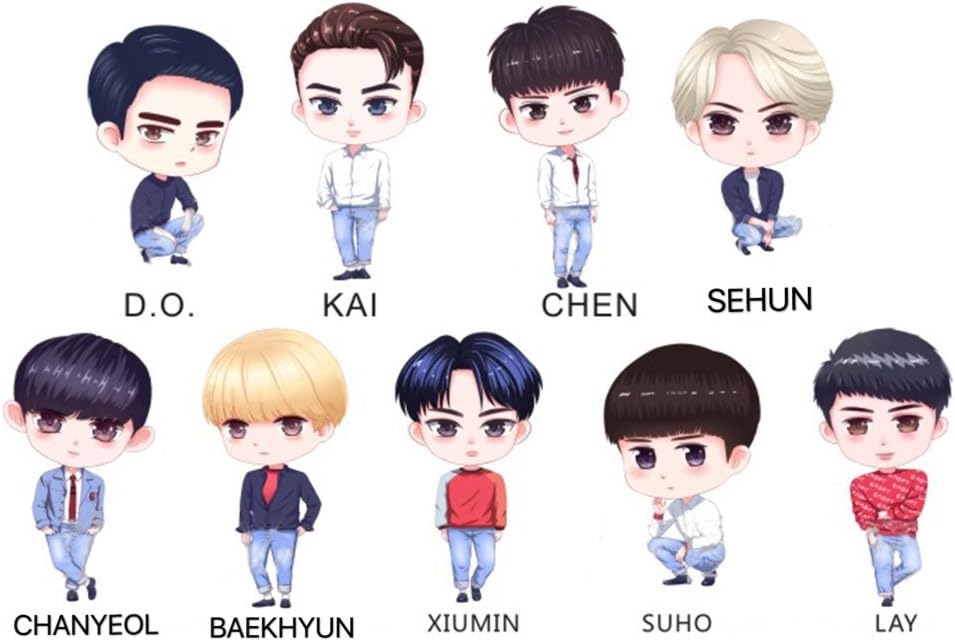 Soil EXO "Q" Version Image Cute Doll Model Plush Toys Throw Pillows 17.7'' Gift For Boyfriend,Girlfriend or Friends (CHANYEOL)